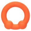 Alpha Liquid Silicone Dual Ball Ring - Orange Orange