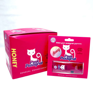 Pink Pussycat Honey - 24 Count Display - Sensual Enhancement Powder