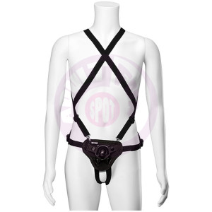 Vac-U-Lock - Suspender Harness With Plug - Black