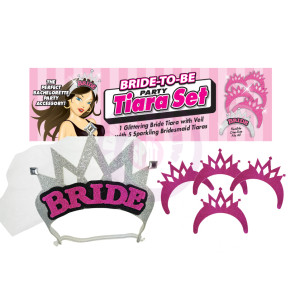 Bride-to-Be Party Tiara Set