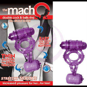 The Macho Double -Purple Cock and Balls