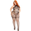 All About You Bodystocking - 1x/2x - Black