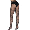 Butterfly Net Tights - One Size - Black