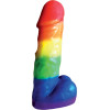 Rainbow Pecker Party Candle 7 Inches