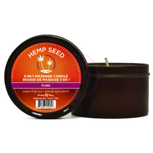 3-in-1 Fling Candle With Hemp - 6 Oz.