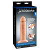 Fantasy X-Tensions 8-Inch Silicone Hollow  Extension - Flesh