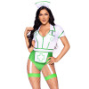 Nurse Feelgood Sexy Costume - Small - White/green