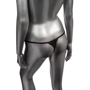 Radiance Crotchless Thong - One Size - Black