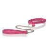 Tickle Me Pink Collar With Leash