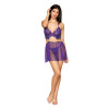 Babydoll and G-String - One Size - Violet