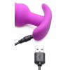21x Silicone Swirl Plug With Remote - Purple