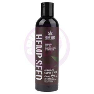 Hemp Seed Massage and Body Oil - Guavalava - 8 Fl. Oz./ 237 ml