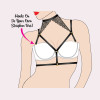 Galloon Lace Choker Harness - One Size  - Black