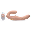 15x U-Pulse - Pulse and Vibe Strapless Strap-on  With Remote - Blush