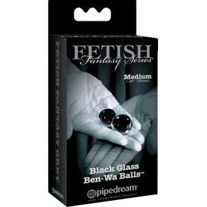 Fetish Fantasy Series Limited Edition Glass Ben-Wa Balls - Medium - Black