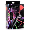 Laser Heart Anal Plug With Remote Control - Small