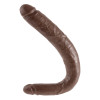 King Cock 16 Inch Tapered Double Dildo - Brown