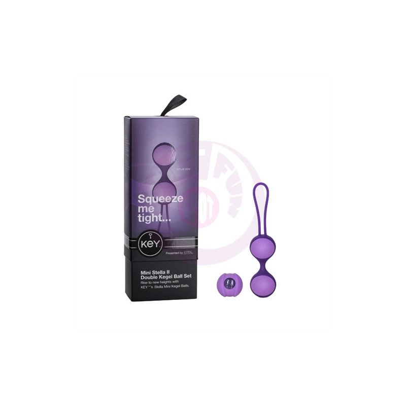 Mini Stella II Double Kegel Ball Set - Purple