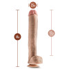 Dr. Skin - Dr. Michael - 14 Inch Dildo With Balls  - Beige