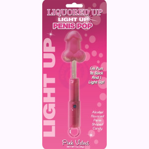 Liquored Up Light Up Penis Pop - Pink Velvet