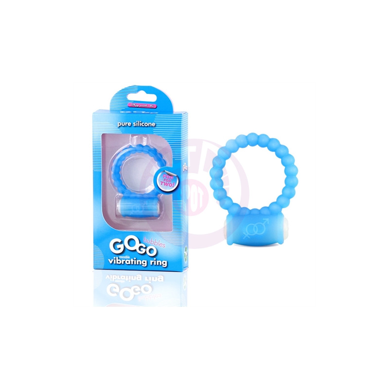 Gogo Bubble Vibrating Ring - Blue