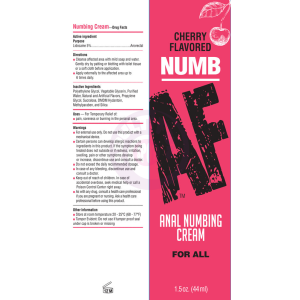 Numb Af - Anal Desensitizer Gel - Cherry -  1.5 Fl Oz
