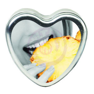 Edible Heart Candle - Pineapple - 4oz