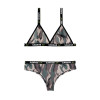 Savage Af Bralette and Cheeky Panty - Forest Camo - M/l