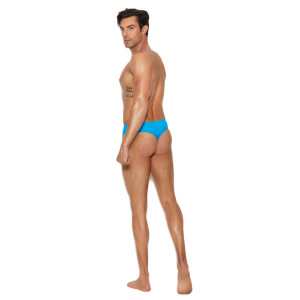 Men's Thong Back Brief - Large/xlarge - Turquoise