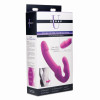 Evoke Rechargeable Vibrating Silicone Strapless Strap on - Pink