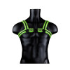 Bonded Leather Buckle Harness - Small/medium -  Glow in the Dark
