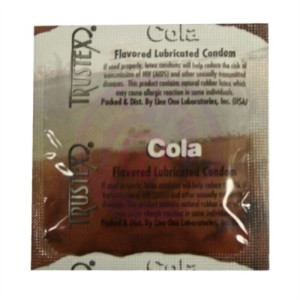 Trustex Flavored Lubricated Condoms - 3 Pack - Cola