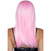 24 Inch Long Straight Bang Wig Pink