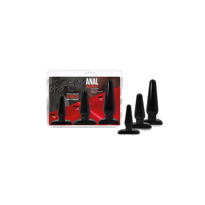 Hard Steel Anal Trainer Kit - Black