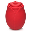 Mystic Rose Sucking and Vibrating Silicone Rose -  Red