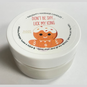 Don't Be Shy Lick My Icing Massage Candle - Sugar  Cookie 1.7 Oz