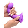 Squeeze It Squeezable Wavy Dildo - Purple