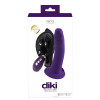 Diki Rechargeable Vibrating Dildo With Harness - Deep Purple