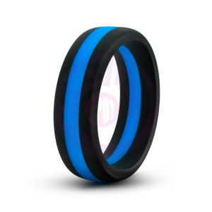 Performance - Silicone Go Pro Cock Ring -  Black/blue/black