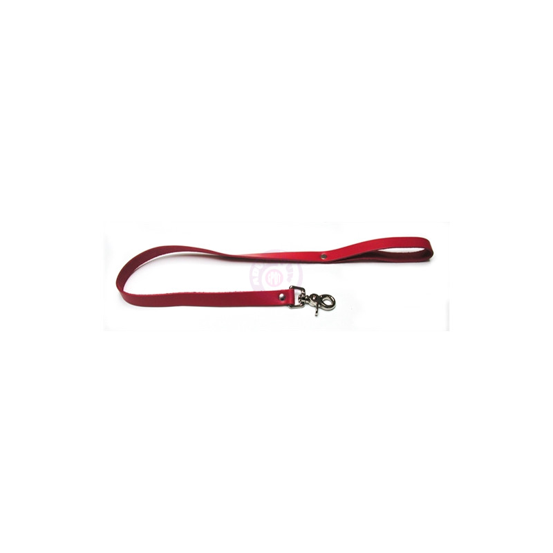 Leather Leash - Red