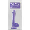Basix Rubber Works 8 Inch Dong With Suction Cup -  Purple