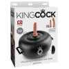King Cock Vibrating Inflatable Hot Seat - Black