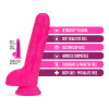 Neo Elite - 9 Inch Silicone Dual Density Cock With Balls - Neon Pink