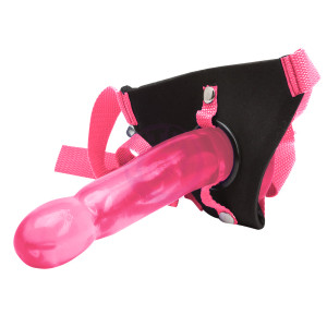 Climax Strap-on - Pink Ice Dong & Harness Set