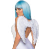 Marabou Trimmed Feather Wings - White