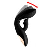 7x Bendable Silicone Clit Stimulating Vibrator - Black